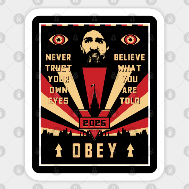 Justin Trudeau 2025 (Orwell 1984) Trudeau Sticker TeePublic